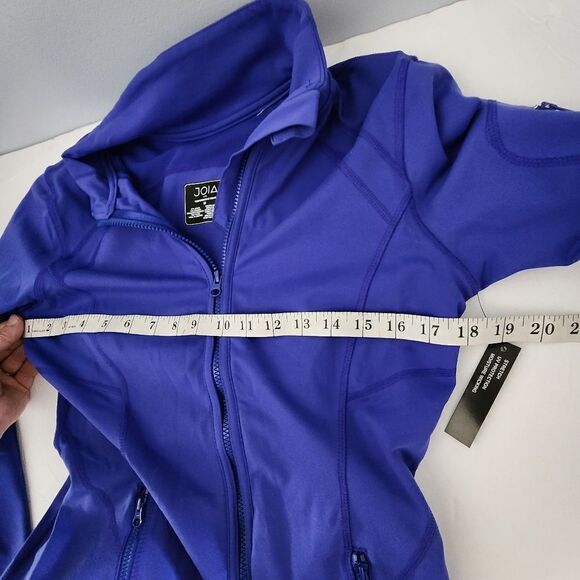 JOIA performance wear full zip  blue stretch UV protection moisture wicking new - Picture 10 of 12